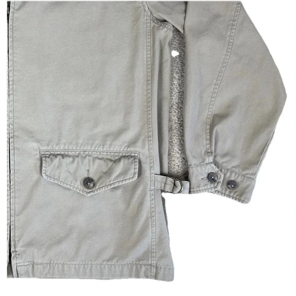 Eddie‎ Bauer Men's Large Tall LT Outdoor Outfitter Canvas Field Jacket Beige